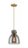 Downtown Urban One Light Pendant in Brushed Brass (405|410-1PS-BB-G412-8SM)