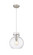 Downtown Urban One Light Pendant in Satin Nickel (405|410-1PM-SN-G410-10CL)
