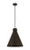 Downtown Urban One Light Pendant in Matte Black (405|410-1PL-BK-M411-16BK)
