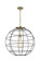 Essex One Light Pendant in Antique Brass (405|221-1S-AB-CE-22-BK)