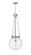 Essex One Light Pendant in Satin Nickel (405|221-1P-SN-G204-14)