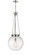 Essex One Light Pendant in Polished Nickel (405|221-1P-PN-G204-16)
