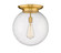 Essex One Light Flush Mount in Satin Gold (405|221-1F-SG-G204-16)