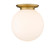 Essex One Light Flush Mount in Brushed Brass (405|221-1F-BB-G201-16)