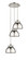 Ballston Three Light Pendant in Polished Nickel (405|113B-3P-PN-M14-PN)