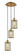 Downtown Urban LED Pendant in Brushed Brass (405|113B-3P-BB-M18-BB)