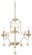 Colonial Charm Three Light Chandelier in White Wash (7|2663-717)