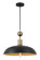 Biloxi One Light Pendant in Coal And Weathered Antique Bra (7|1996-862)