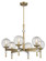 POPULUXE Six Light Chandelier in Oxidized Aged Brass (7|1336-923)