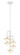 Tubular Five Light Chandelier in Matte White W/Honey Gold (42|P5512-706-L)