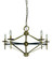 Fleurette Five Light Chandelier in Antique Brass with Matte Black Accents (8|L1025 AB/MBLACK)