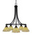Paramount Five Light Chandelier in Matte Black (200|3415-MB-9415)