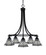 Paramount Five Light Chandelier in Matte Black (200|3415-MB-9105)