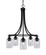 Paramount Five Light Chandelier in Matte Black (200|3415-MB-3002)
