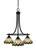 Paramount Three Light Chandelier in Matte Black (200|3413-MB-9395)