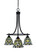 Paramount Three Light Chandelier in Matte Black (200|3413-MB-9365)