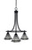 Paramount Three Light Chandelier in Matte Black (200|3413-MB-9105)