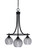 Paramount Three Light Chandelier in Matte Black (200|3413-MB-5112)