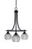 Paramount Three Light Chandelier in Matte Black (200|3413-MB-5110)