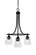 Paramount Three Light Chandelier in Matte Black (200|3413-MB-461)