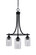 Paramount Three Light Chandelier in Matte Black (200|3413-MB-3002)