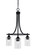 Paramount Three Light Chandelier in Matte Black (200|3413-MB-300)