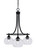 Paramount Three Light Chandelier in Matte Black (200|3413-MB-202)