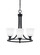 Paramount Three Light Chandelier in Matte Black (200|3403-MB-460)