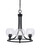 Paramount Three Light Chandelier in Matte Black (200|3403-MB-4100)