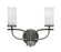 Monterey Two Light Bathroom Lighting in Graphite & Painted Distressed Wood-look (200|2912-GPDW-811)