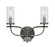 Monterey Two Light Bathroom Lighting in Graphite & Painted Distressed Wood-look (200|2912-GPDW-800)