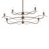 Willow Six Light Chandelier in Bronze (39|136350-SKT-MULT-05)