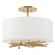Brindille Three Light Semi-Flush Mount in White (39|127660-SKT-02-SF1505)