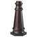 Outdoor Post Base Postbase in Grecian Bronze (1|POSTBASE GBZ)