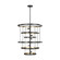 Celeste Eight Light Chandelier in Aged Iron (1|F3341/8AI/ADB)