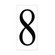 Address Light Address Number Tile in White Plastic (1|90618-68)