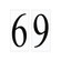 Address Light Address Number Tile in White Plastic (1|90616-68)
