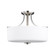 Canfield Three Light Semi-Flush Mount in Brushed Nickel (1|7728803EN3-962)