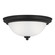 Geary Two Light Flush Mount in Midnight Black (1|77064EN3-112)