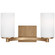 Hettinger Two Light Wall / Bath in Satin Brass (1|4439102-848)
