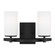 Alturas Two Light Wall / Bath in Midnight Black (1|4424602EN3-112)
