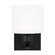 Canfield One Light Wall / Bath Sconce in Midnight Black (1|4128801-112)