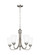 Seville Five Light Chandelier in Brushed Nickel (1|3120205EN3-962)
