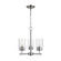 Oslo Three Light Chandelier in Brushed Nickel (1|31170-962)