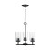 Oslo Three Light Chandelier in Midnight Black (1|31170-112)