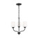 Windom Three Light Chandelier in Midnight Black (1|3102803-112)