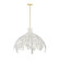 Jalore Six Light Pendant in Distressed White (40|46436-023)