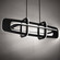 Vesta LED Linear Pendant in Black (281|PD-76350-BK)