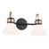 Farum Two Light Bath in Black (12|55154BK)