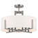 Malen Eight Light Semi Flush Mount in Classic Pewter (12|52592CLP)